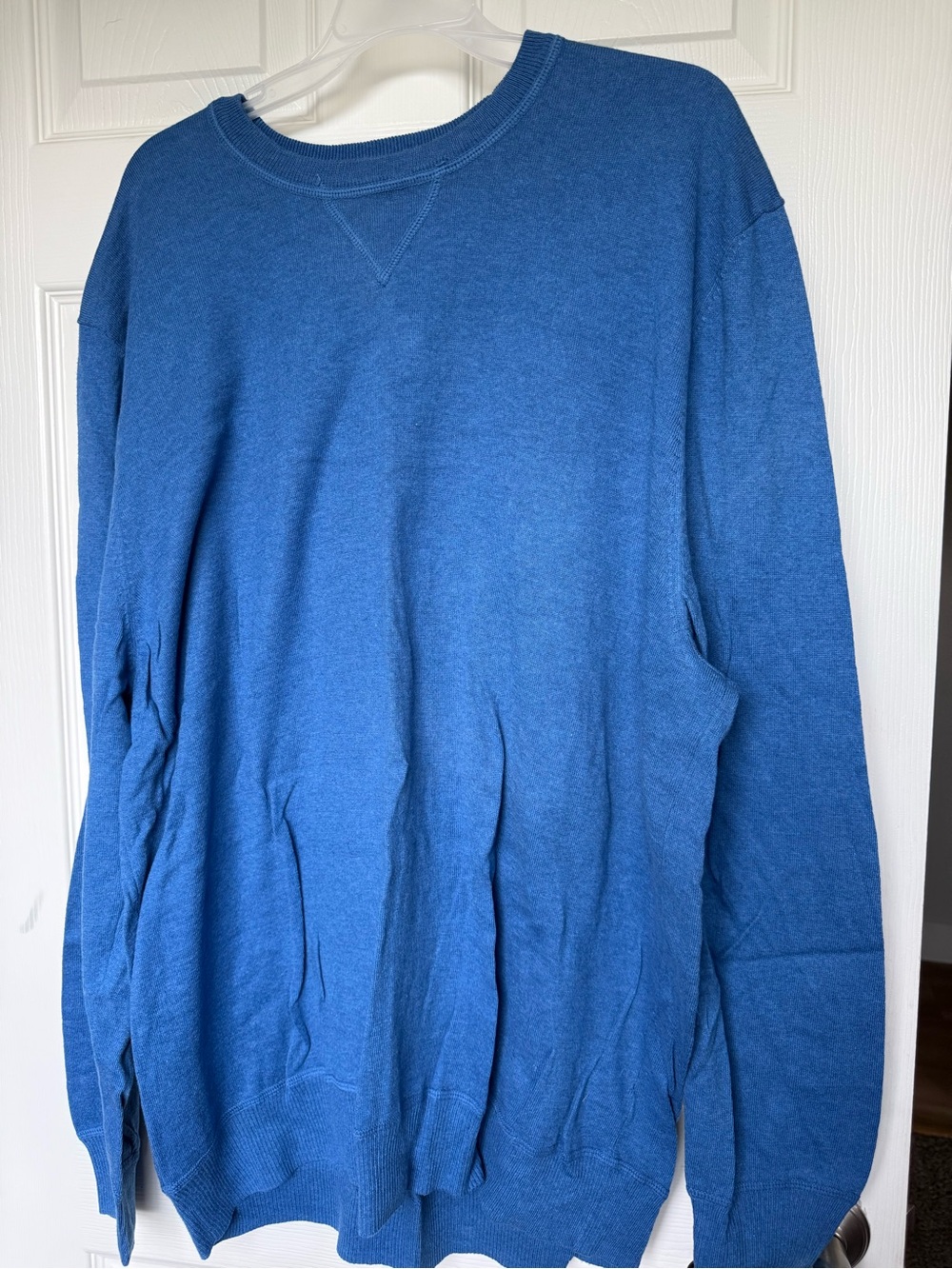 Men's Classic Crewneck Sweater in Blue XXXL 3x